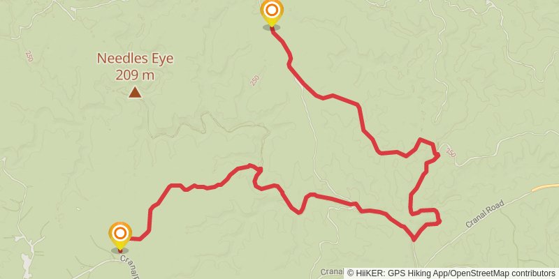 Sipsey Wilderness Loop stage 2 Map