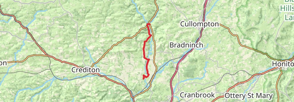 Exe Valley Way stage 2 Map