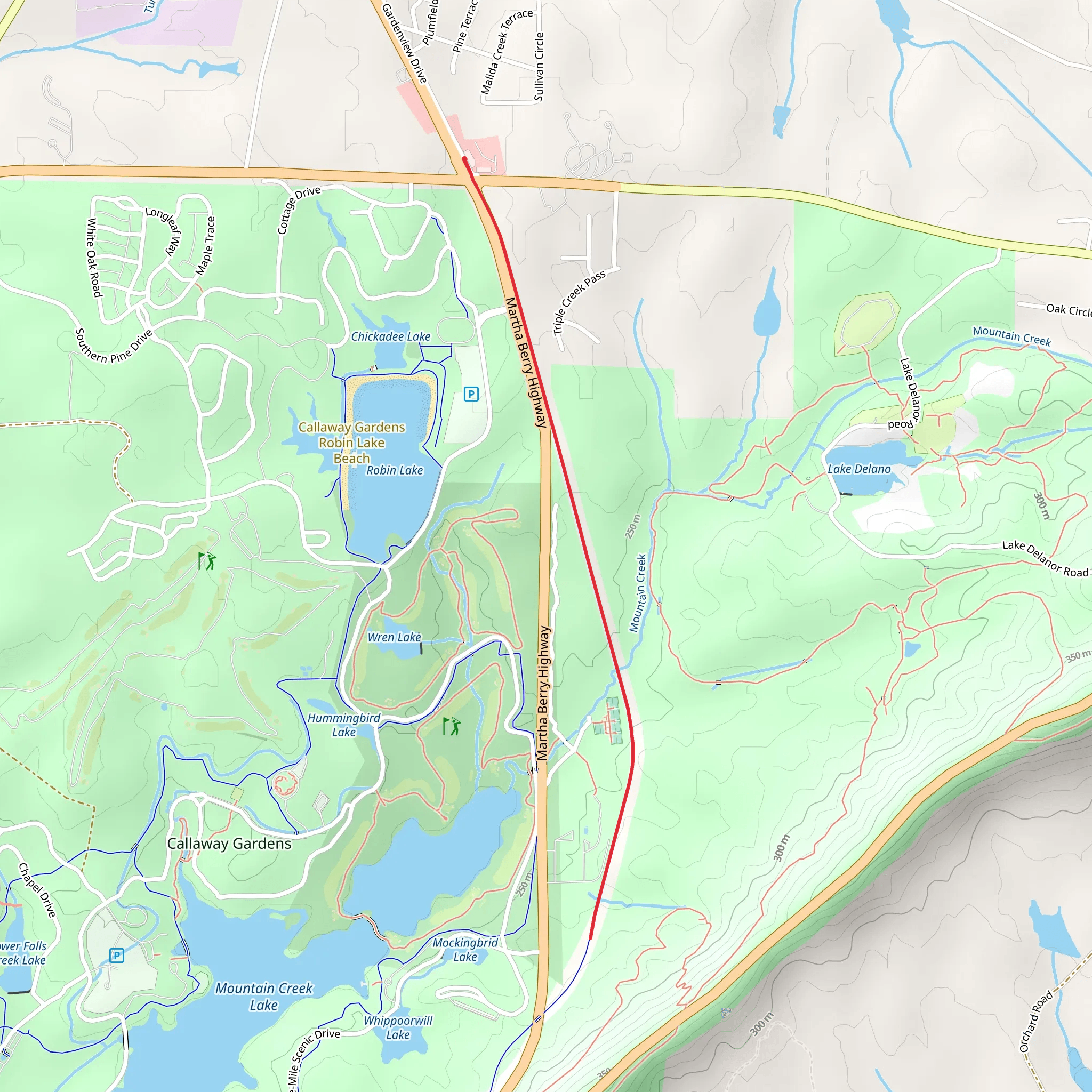 Man O' War Trail - Short mobile static map