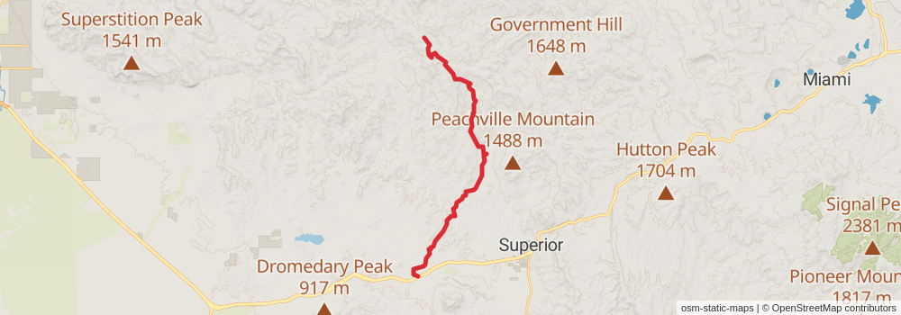 Grand Enchantment Trail stage 4 Map
