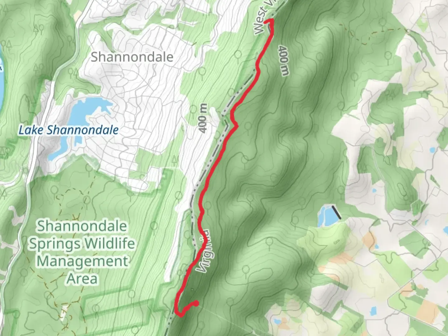 An image depicting the trail Appalachian Trail from Appalachian Trail Road and its surrounding area.