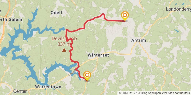 North Country Trail - Ohio stage 73 Map