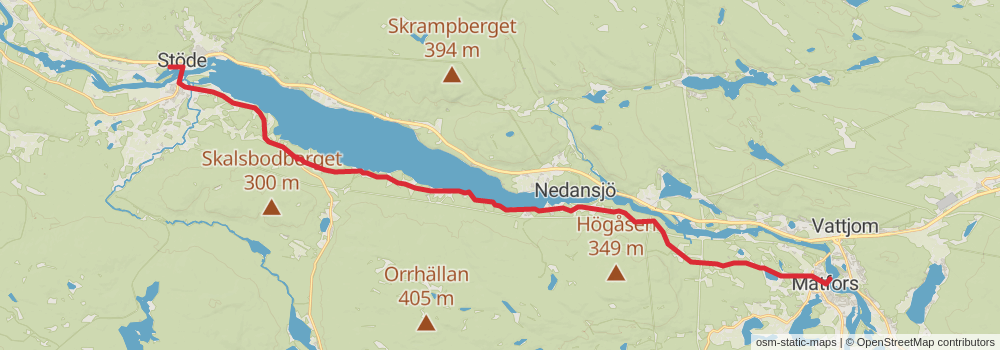 St Olavsleden stage 2 Map