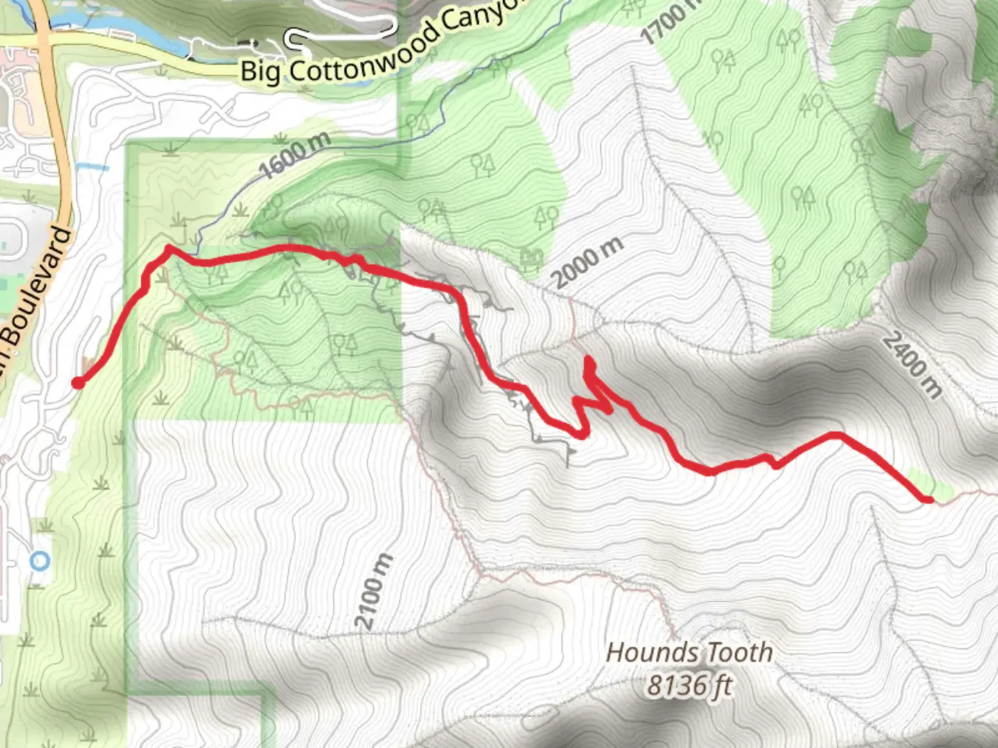 An image depicting the trail Ferguson Canyon Trail and its surrounding area.