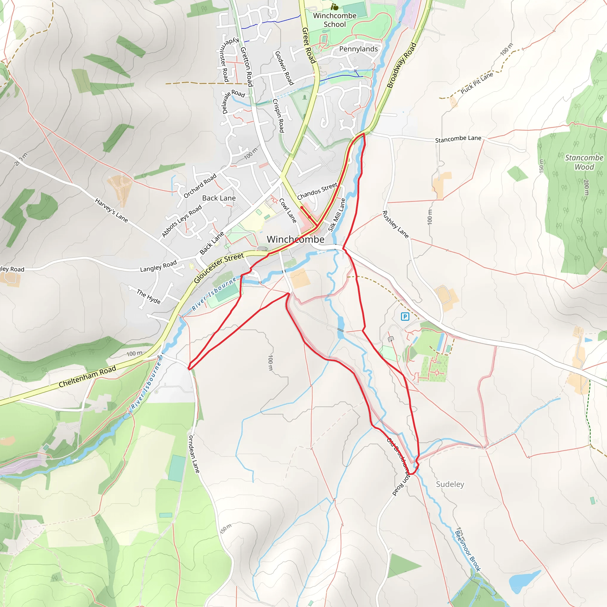 Winchcombe mobile static map