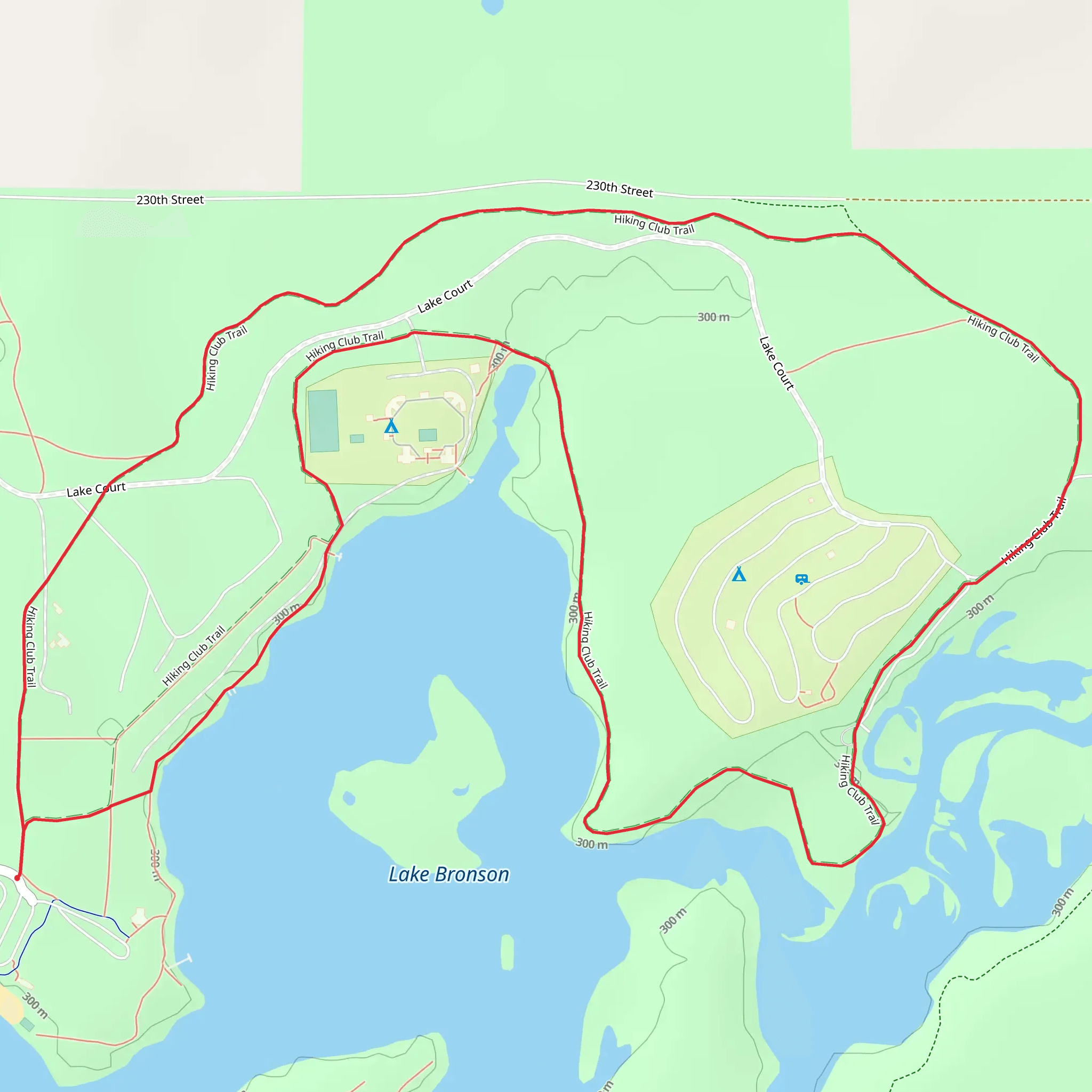 Lake Bronson North Shore Loop mobile static map