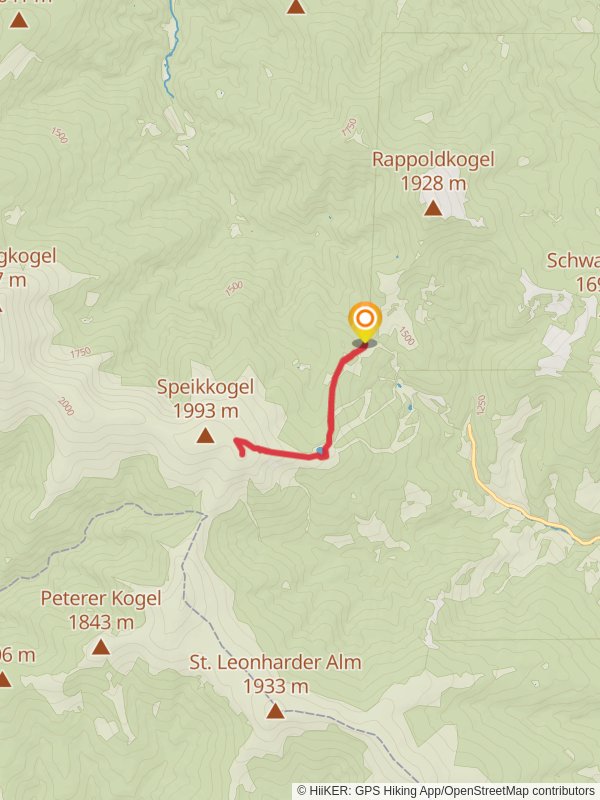 Salzstiegl to Speikkogel mobile static map