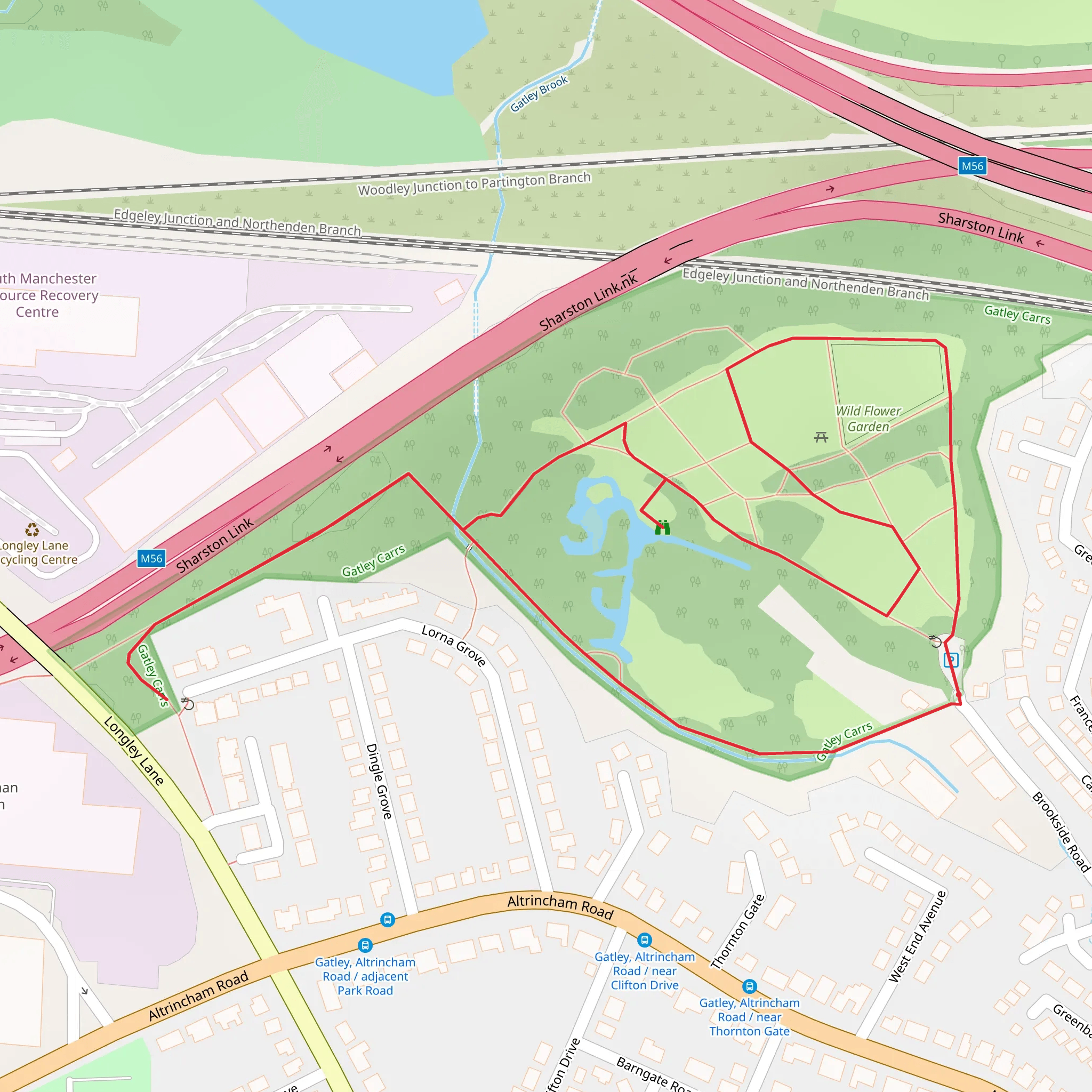 Gatley Carrs Loop mobile static map