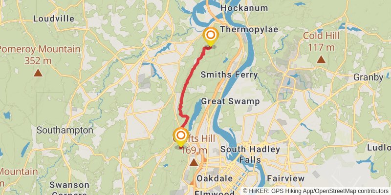 New England Trail stage 8 Map