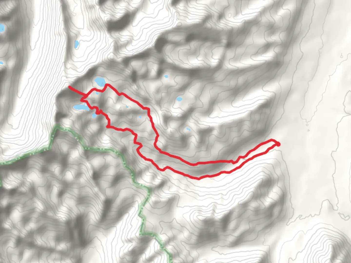 An image depicting the trail Jarvis, Standhope Peak and Broad Canyon Loop Trail and its surrounding area.