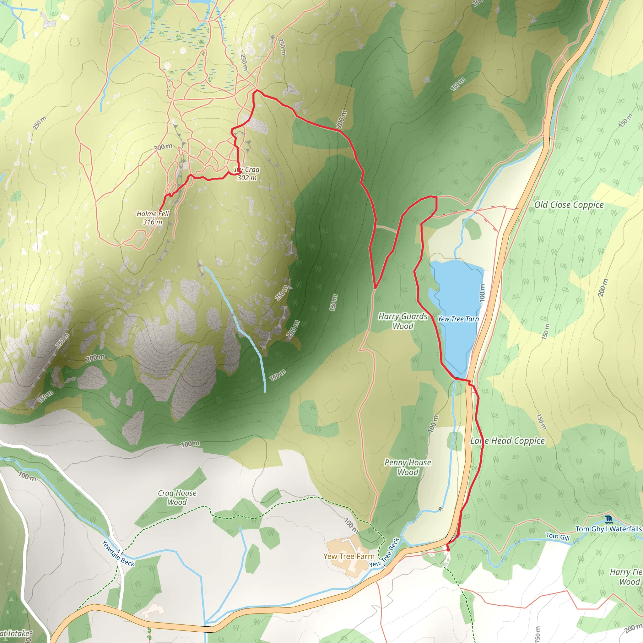 Holme Fell mobile static map