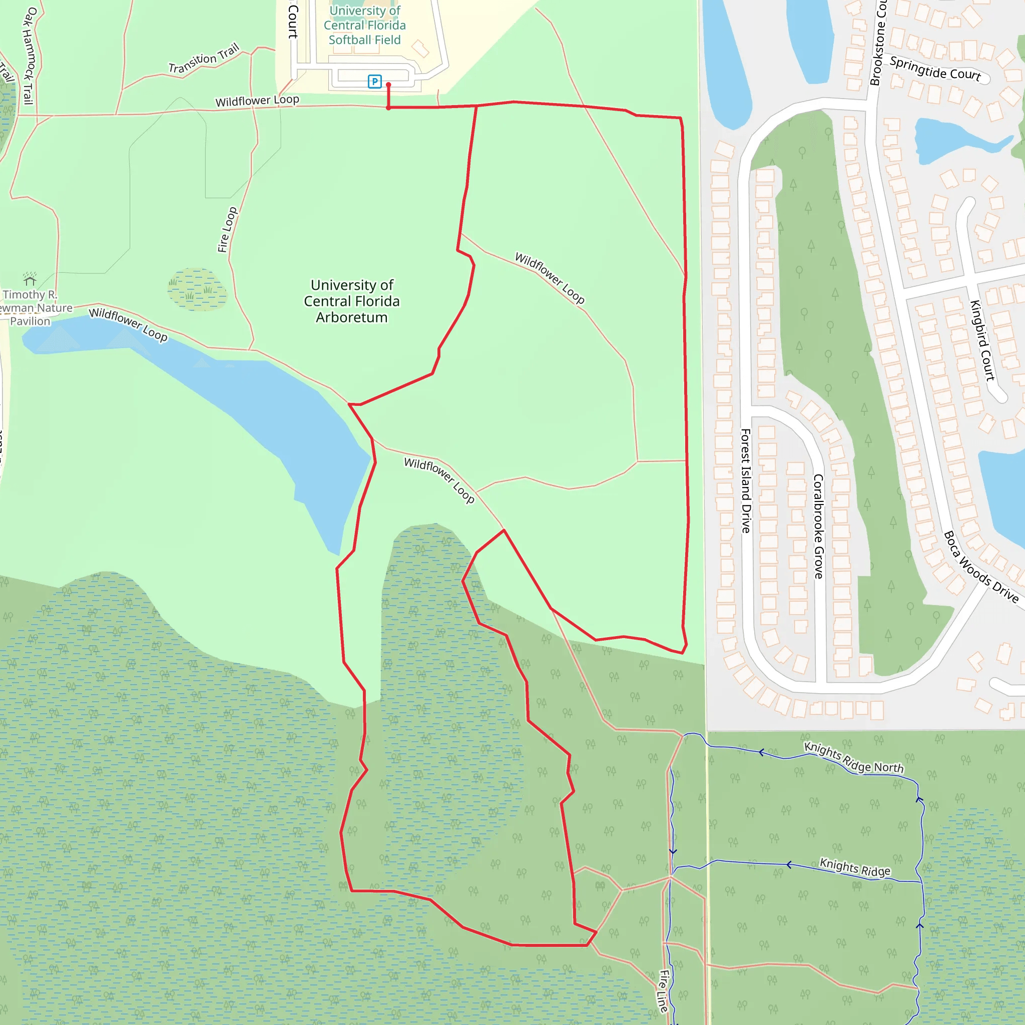 Wildflower Loop - East mobile static map