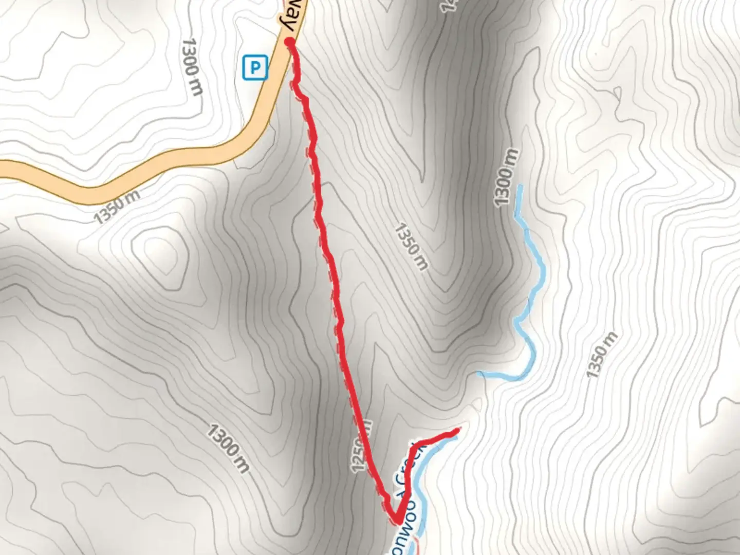 An image depicting the trail Ungallo Flat Road and its surrounding area.