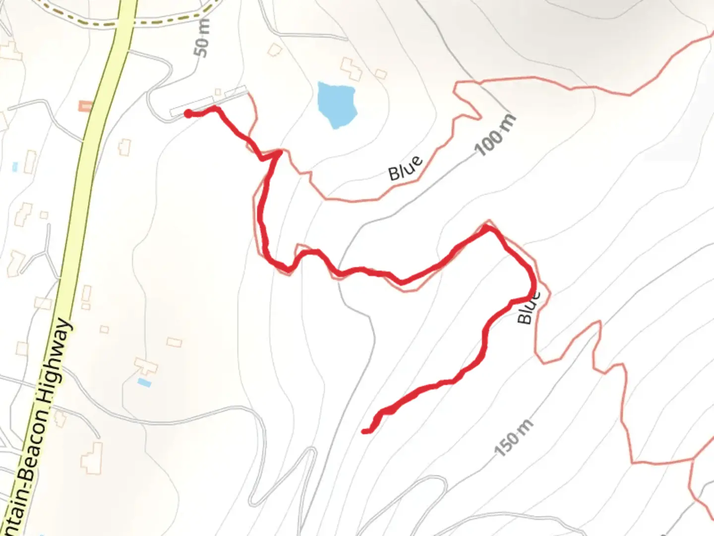 An image depicting the trail Hudson River Out and Back and its surrounding area.