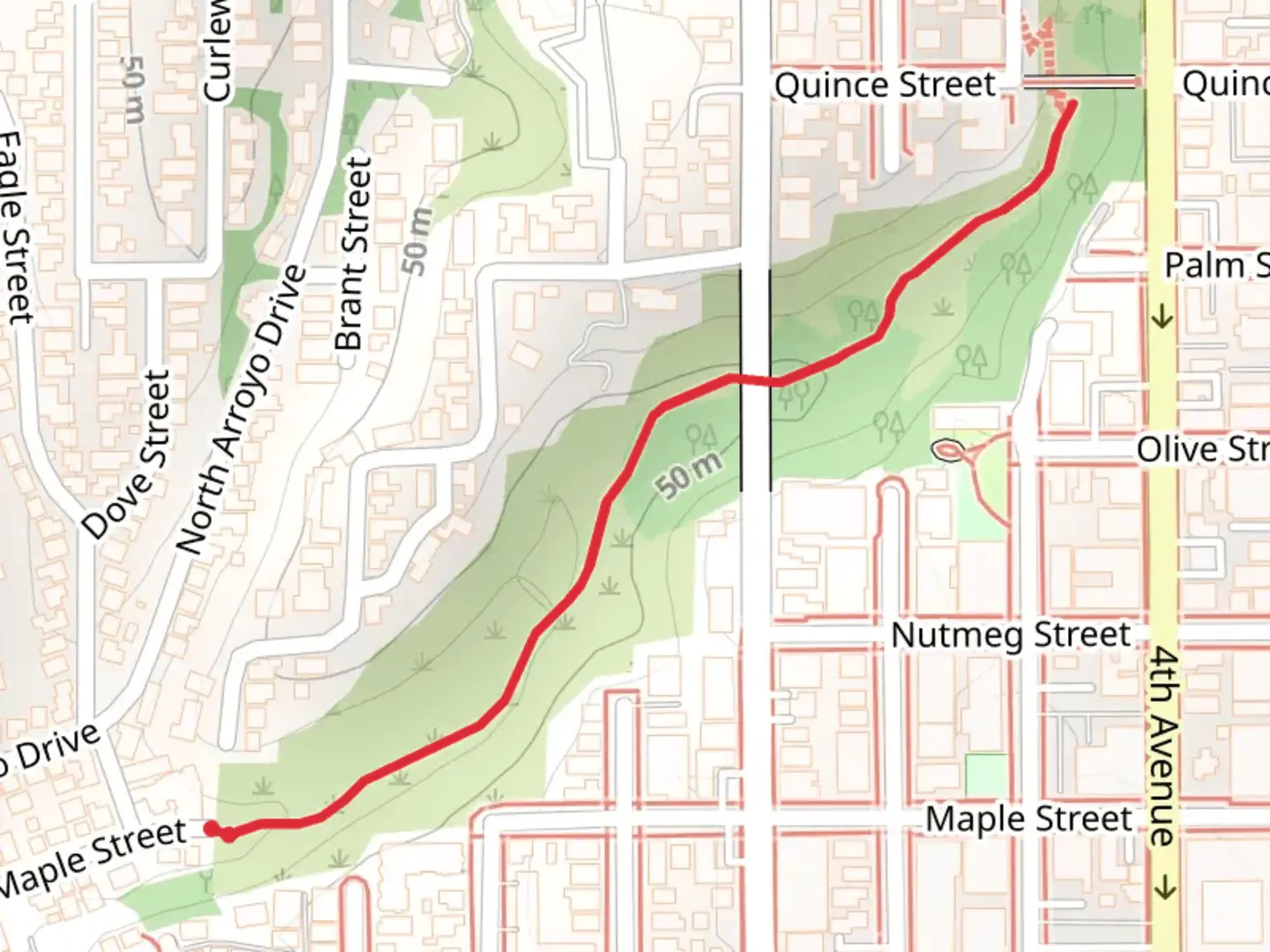An image depicting the trail Maple Canyon and its surrounding area.