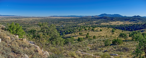 An image depicting the trail Dolphin via Pine Creek Trail and its surrounding area.