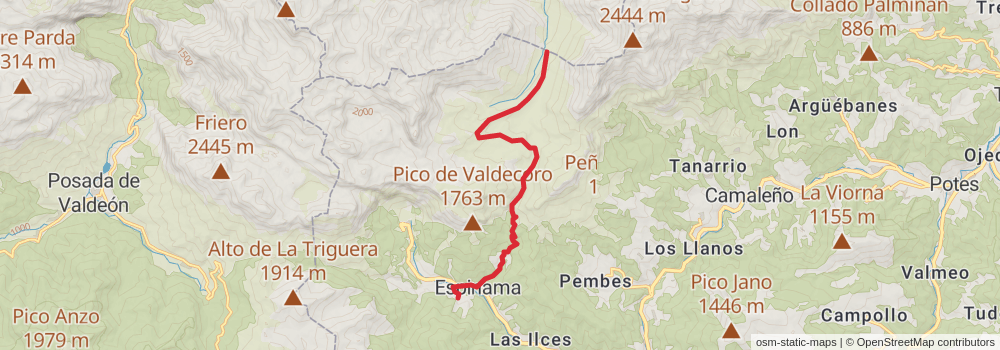 GR 202 Ruta de la Reconquista stage 5 Map