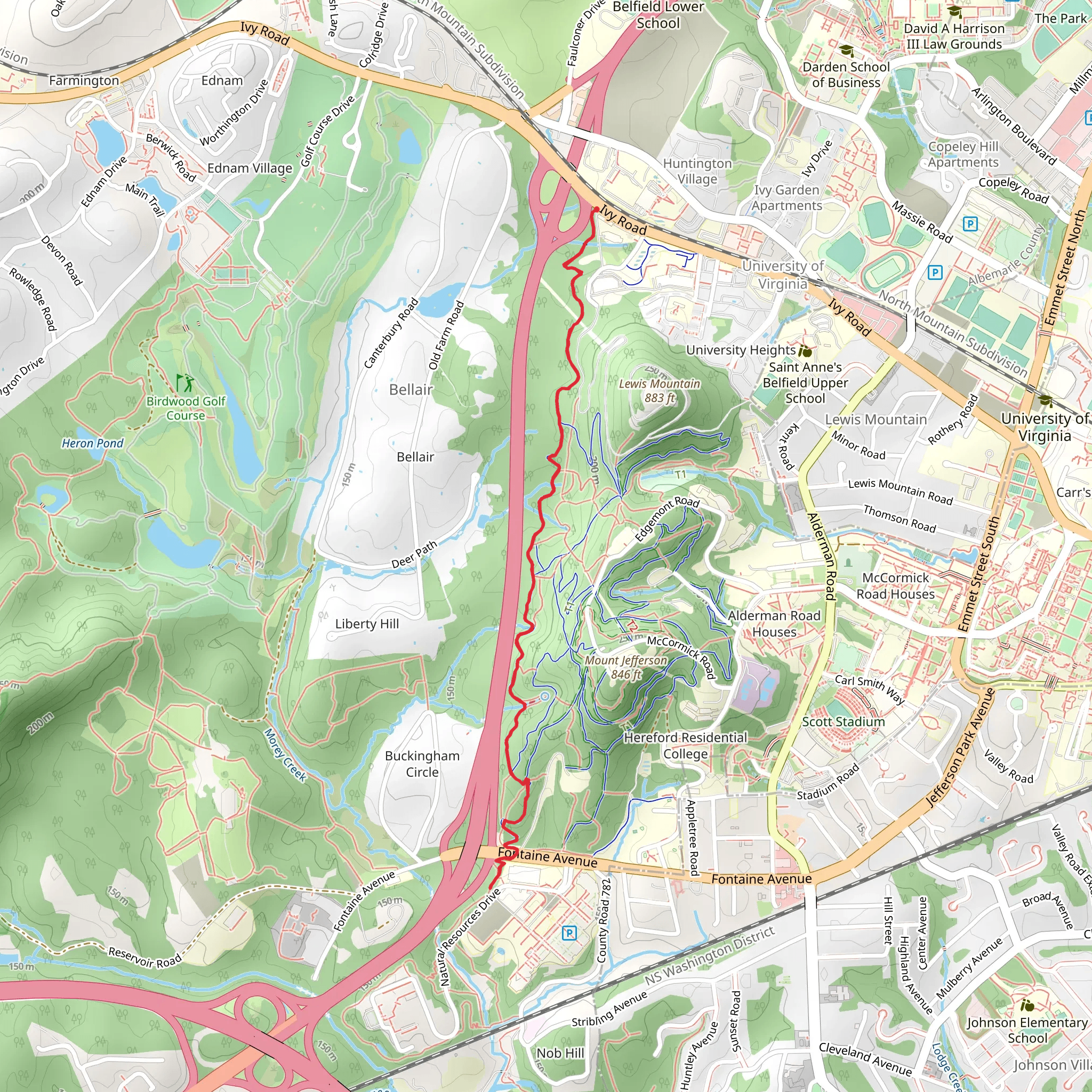 Lower Perimeter Trail mobile static map