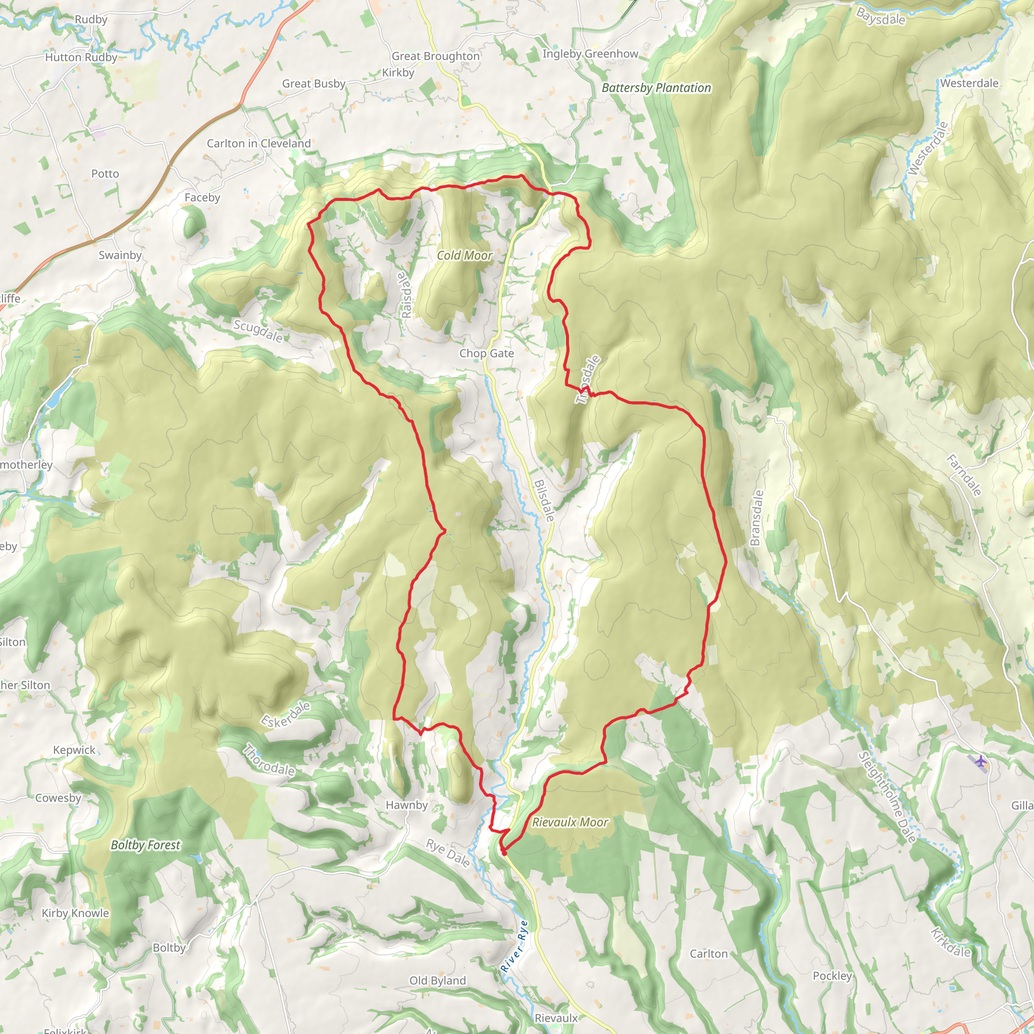 Bilsdale Circuit mobile static map