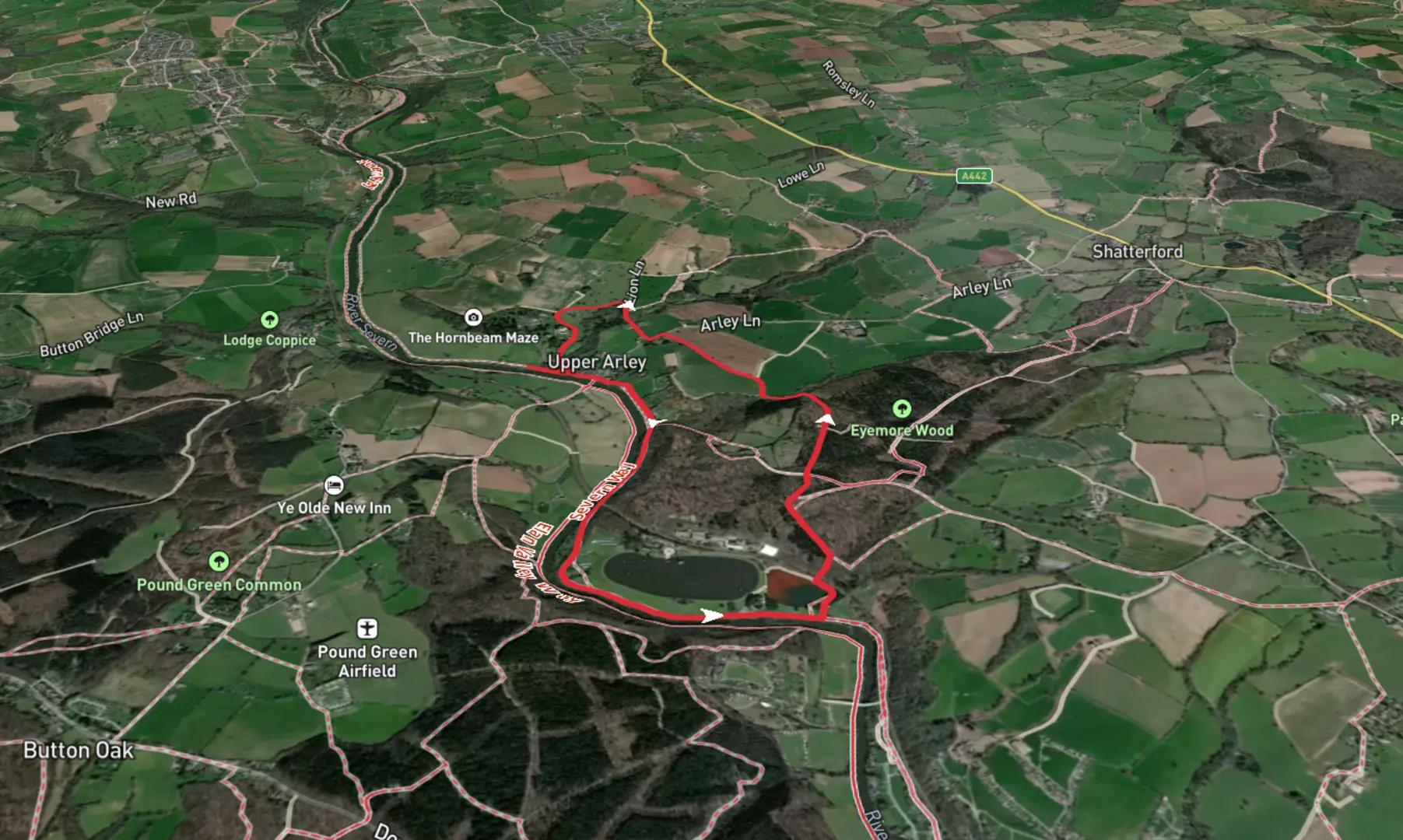 Trimpley Reservoir and Millennium Wood Loop Worcestershire England