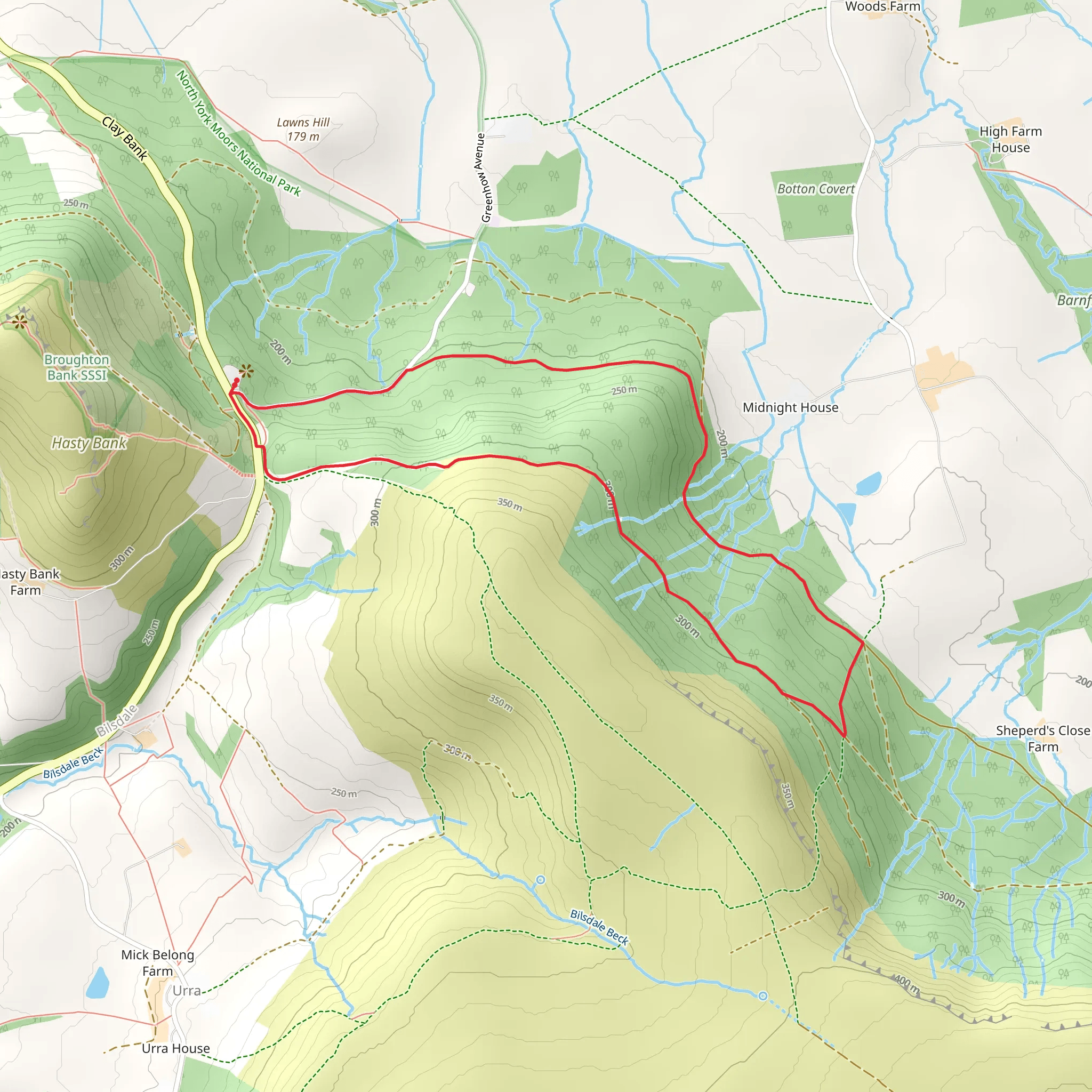 Clay Bank Loop mobile static map