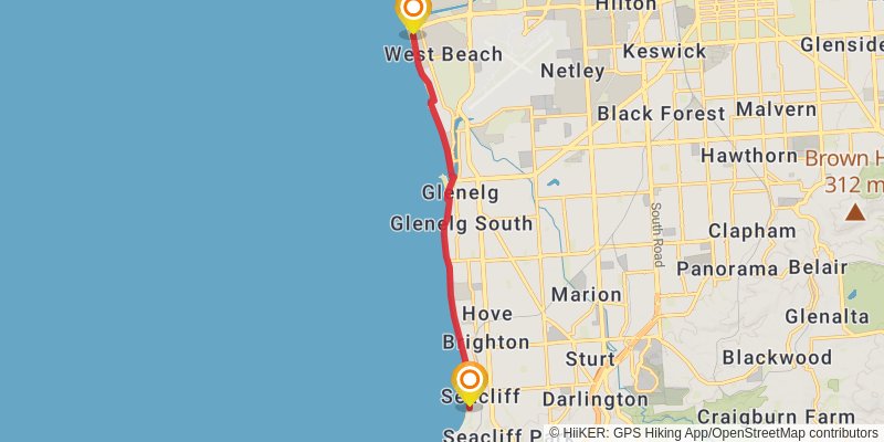 Coast Park Path - North of Port Stanvac stage 2 Map