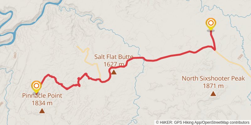 American Discovery Trail North Route stage 280 Map