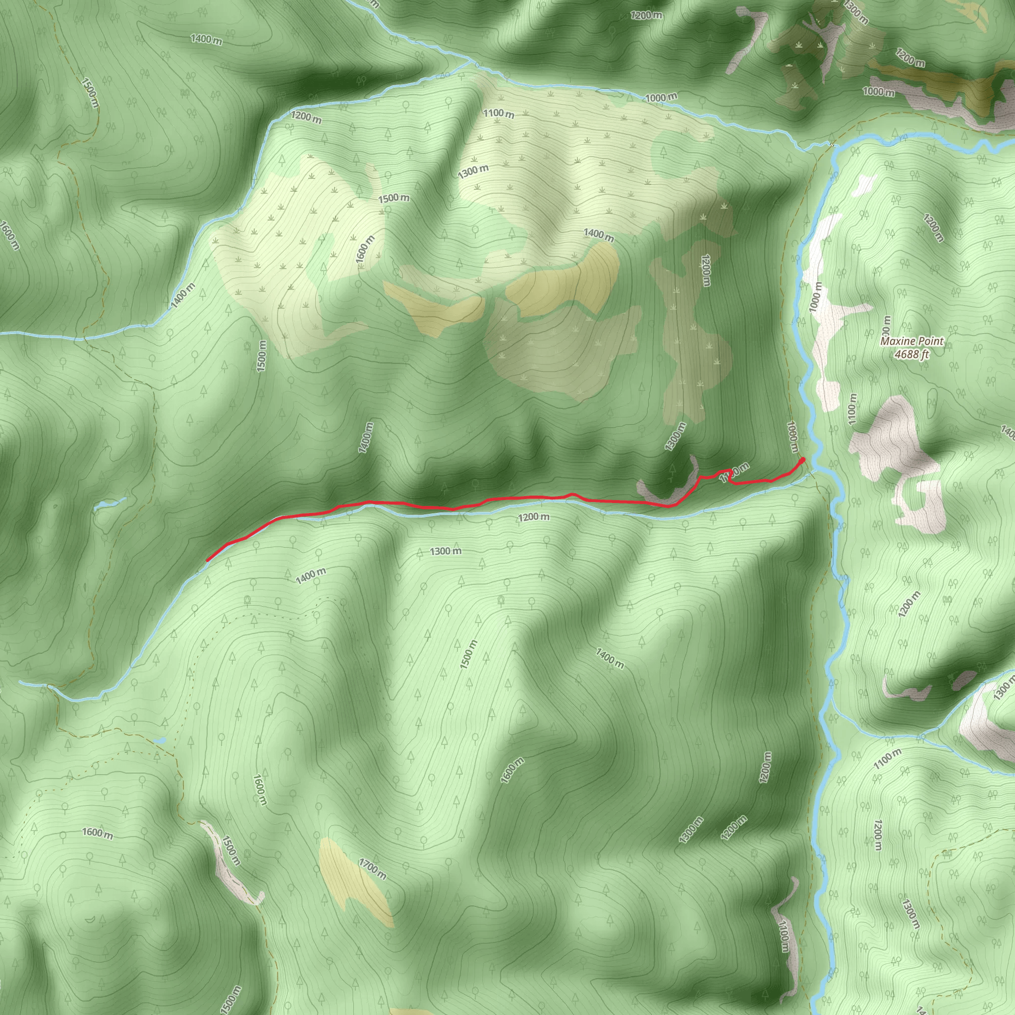 Copeland Trail mobile static map