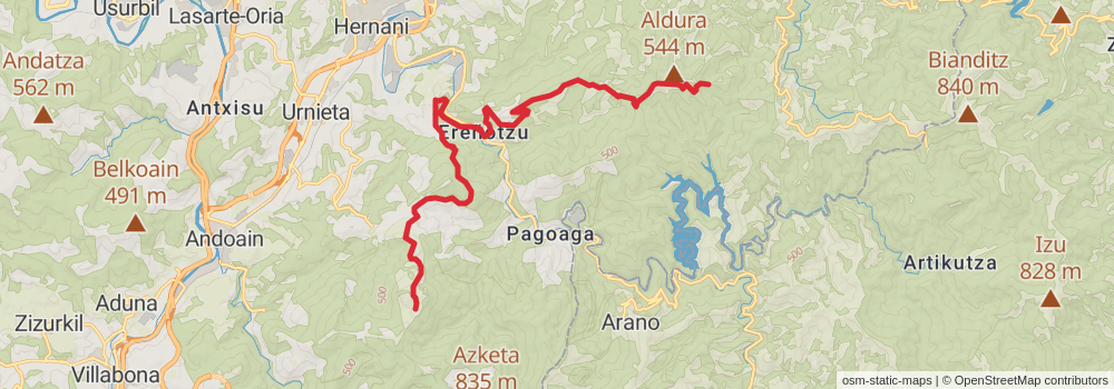 GR 285 Mendibai stage 7 Map