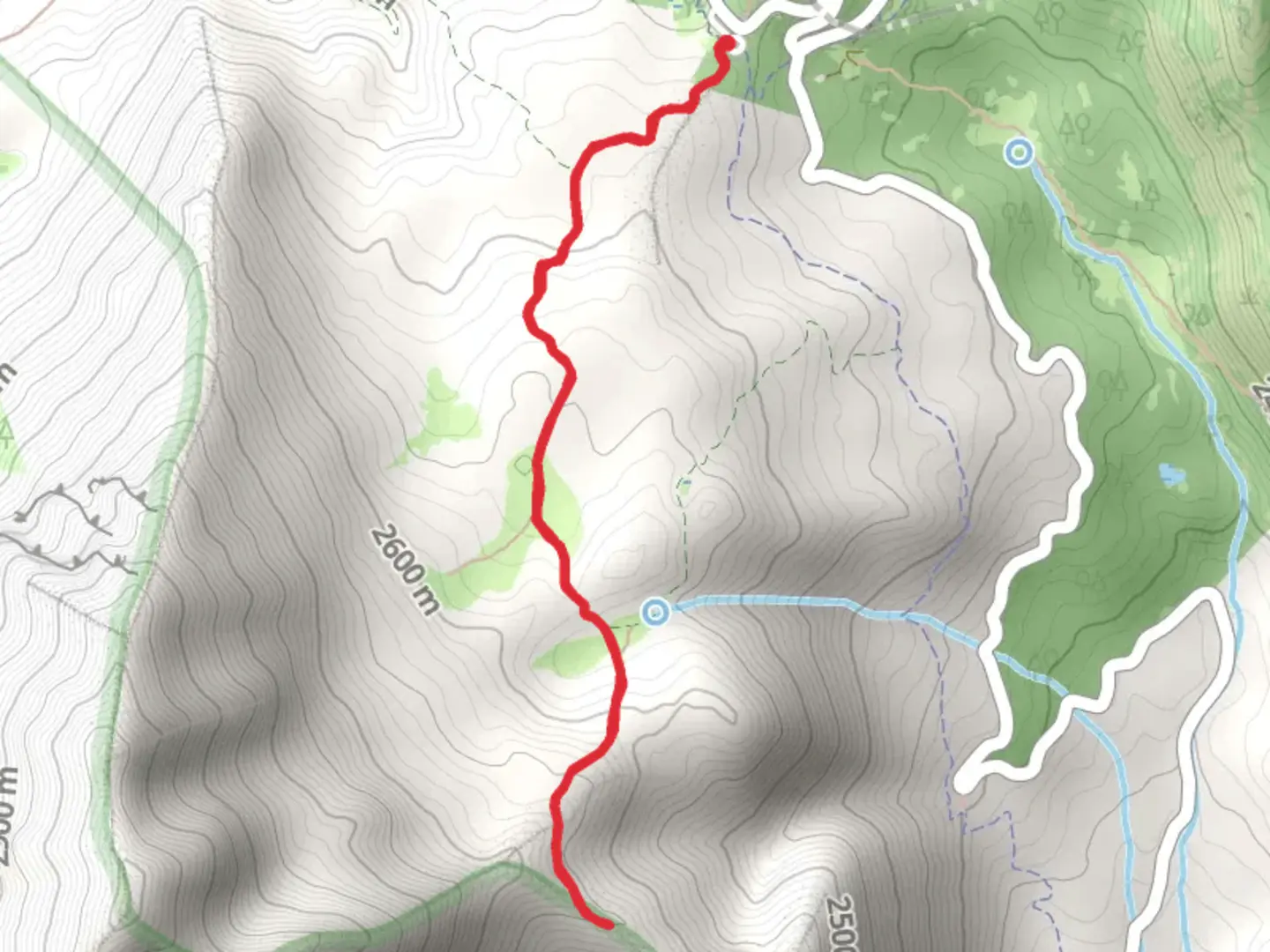 An image depicting the trail Horse Flat Trail and Primrose Overlook Trail and its surrounding area.