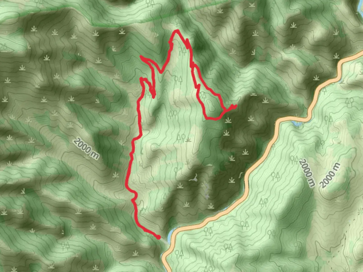 An image depicting the trail Jardine Juniper Trail and its surrounding area.