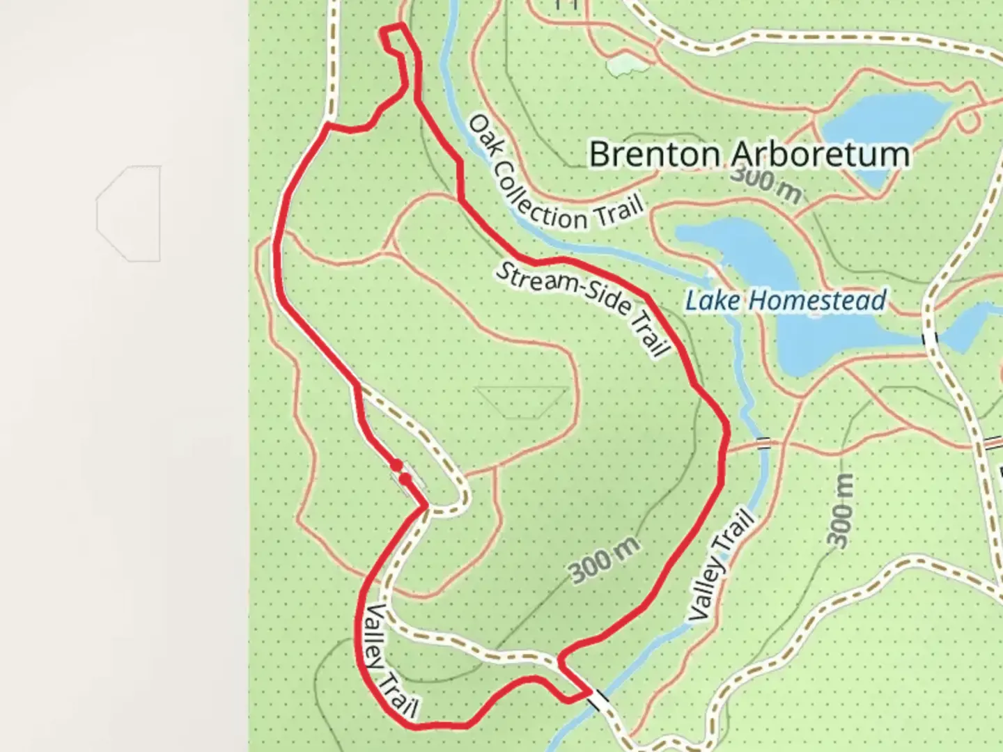An image depicting the trail Valley and Stream Side Loop Trail and its surrounding area.