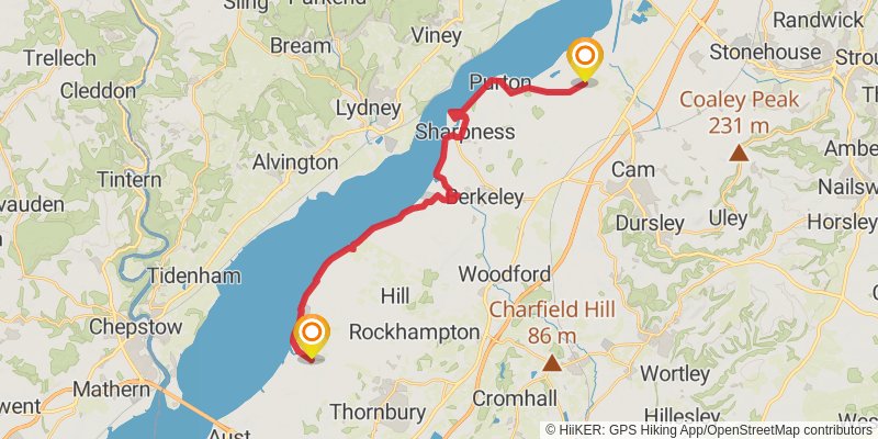 Severn Way stage 16 Map