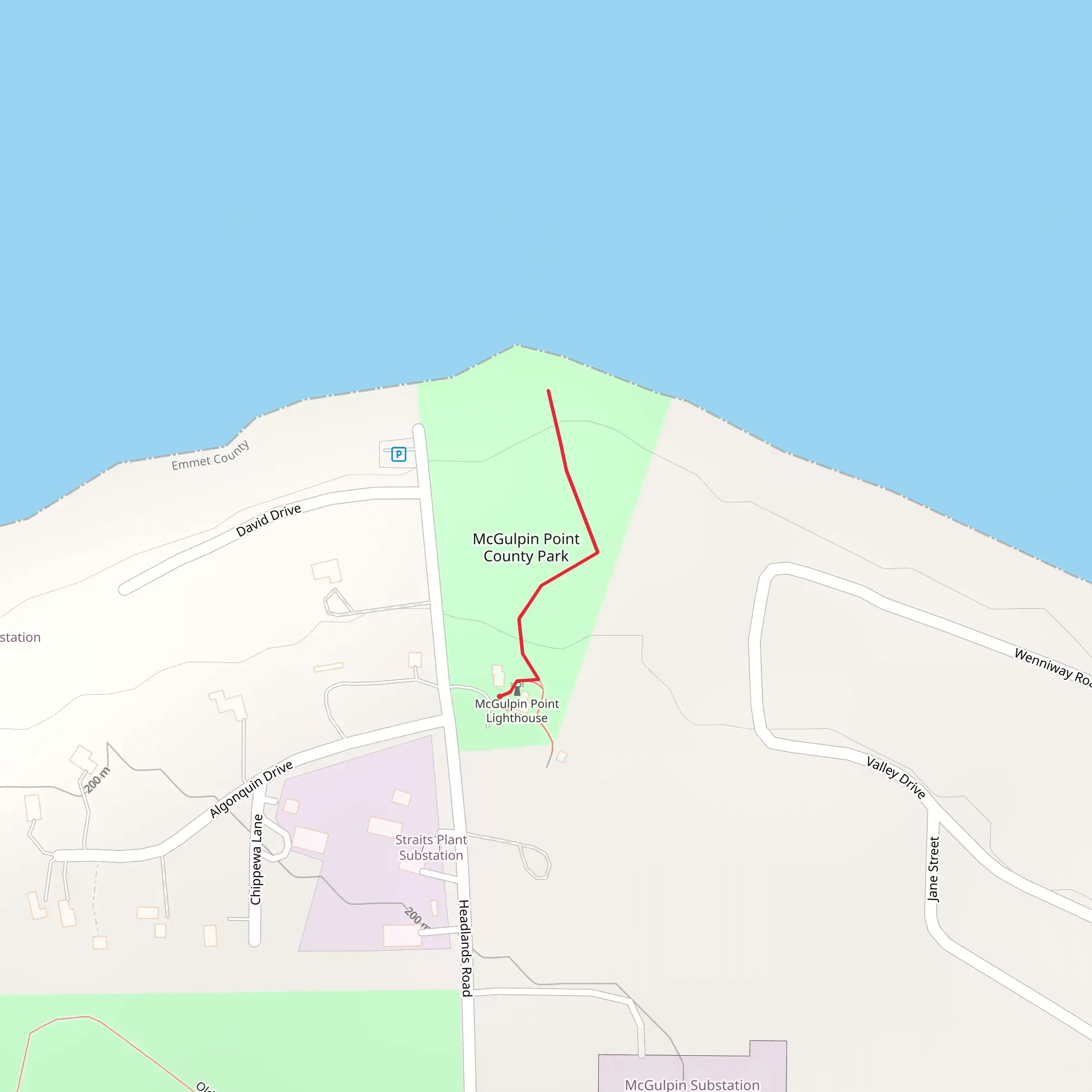 McGulpin Point County Park Walk mobile static map