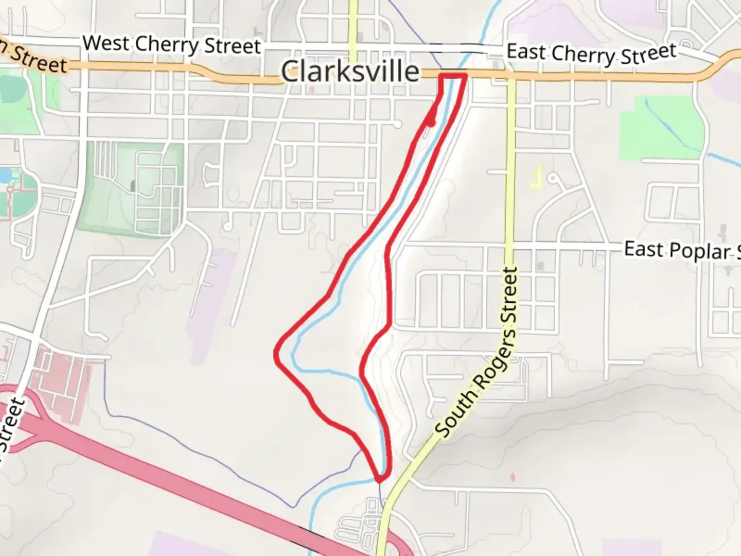 An image depicting the trail Spadra Creek - Scout Trail and its surrounding area.