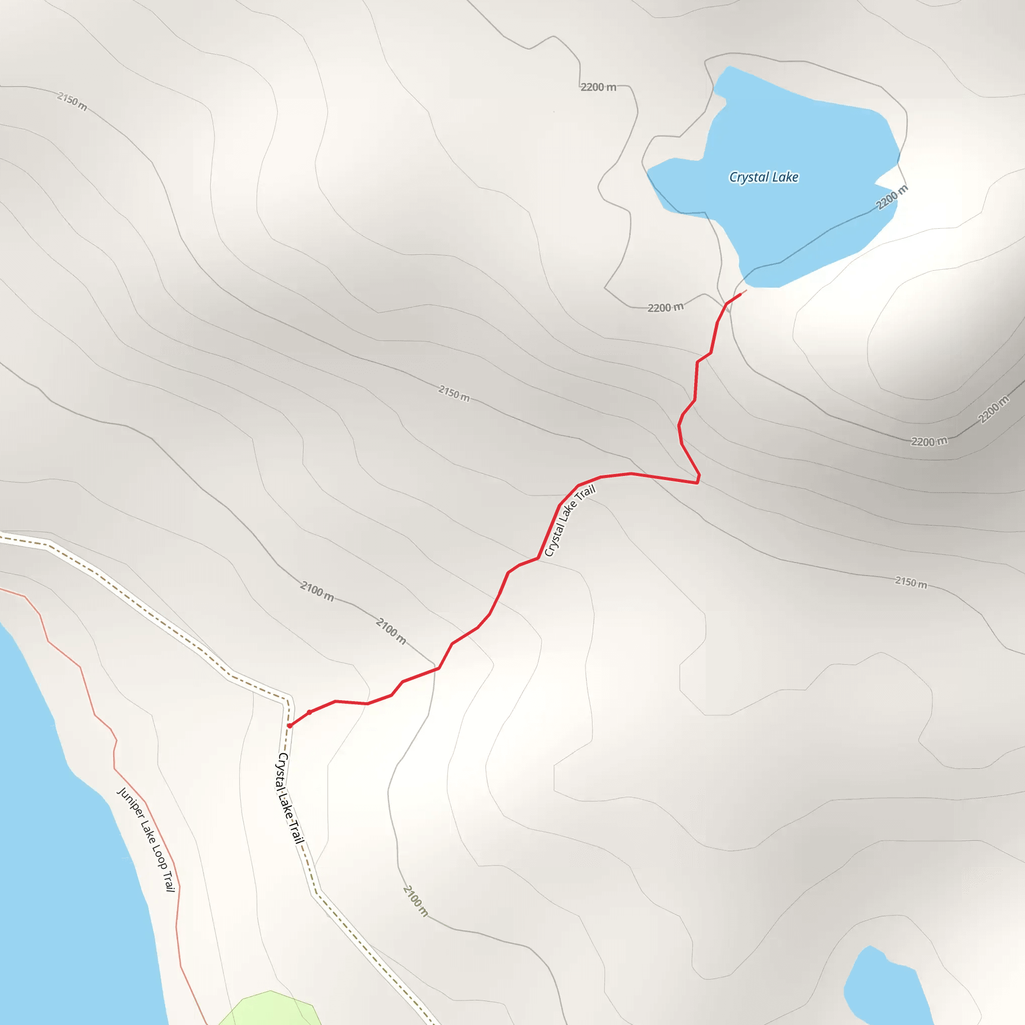 Crystal Lake Trail mobile static map