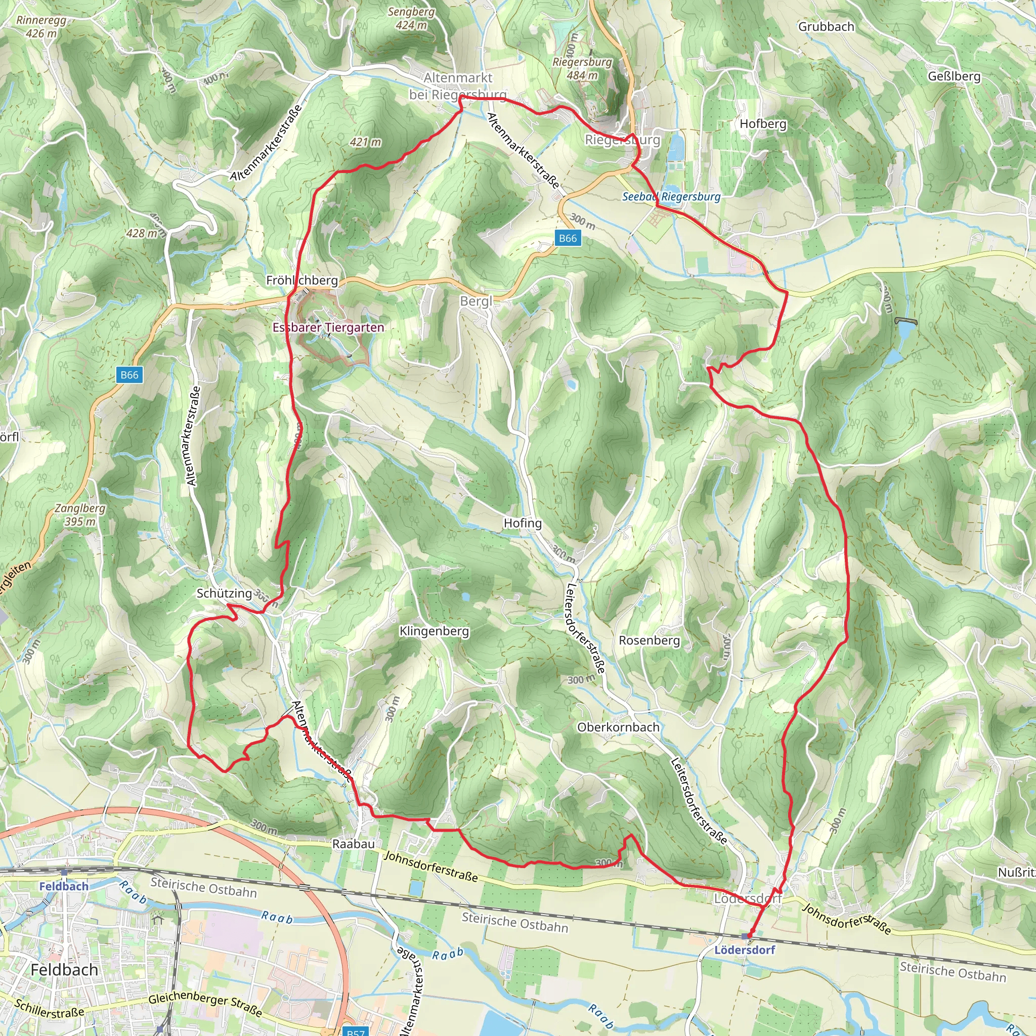 Linke Kopfspur Loop mobile static map