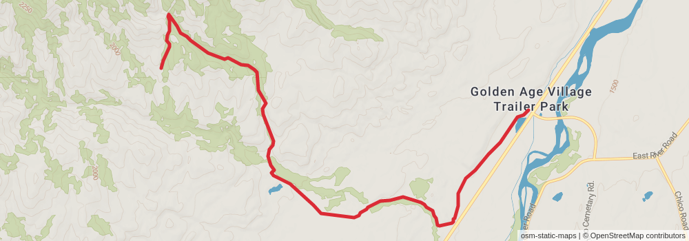 American Perimeter Trail - Rocky Mountains Primary stage 73 Map