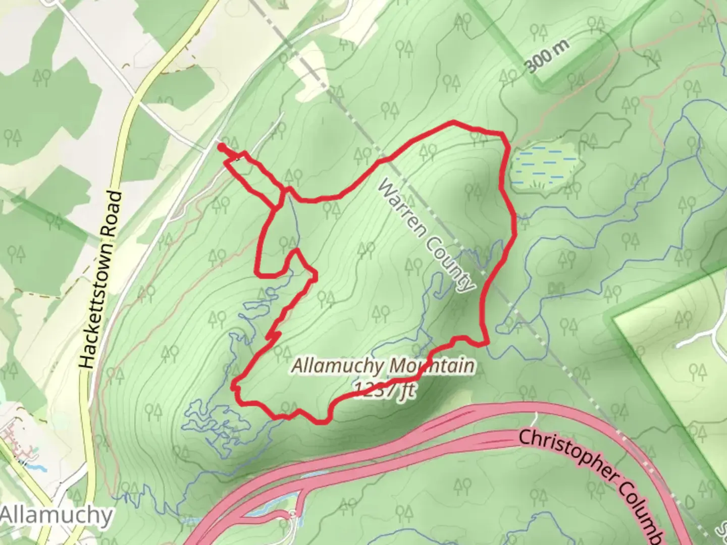 An image depicting the trail White and Ditch-Cardiac Loop Trail and its surrounding area.