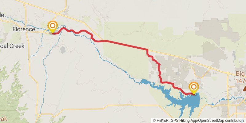 American Discovery Trail - South stage 75 Map