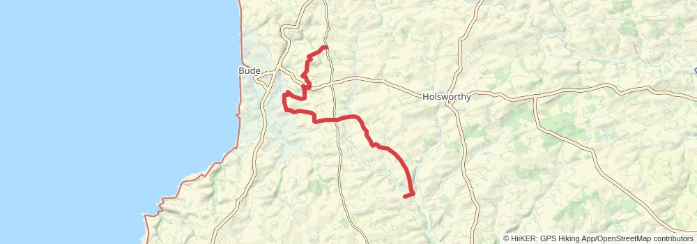 Tamara Coast to Coast Way stage 6 Map