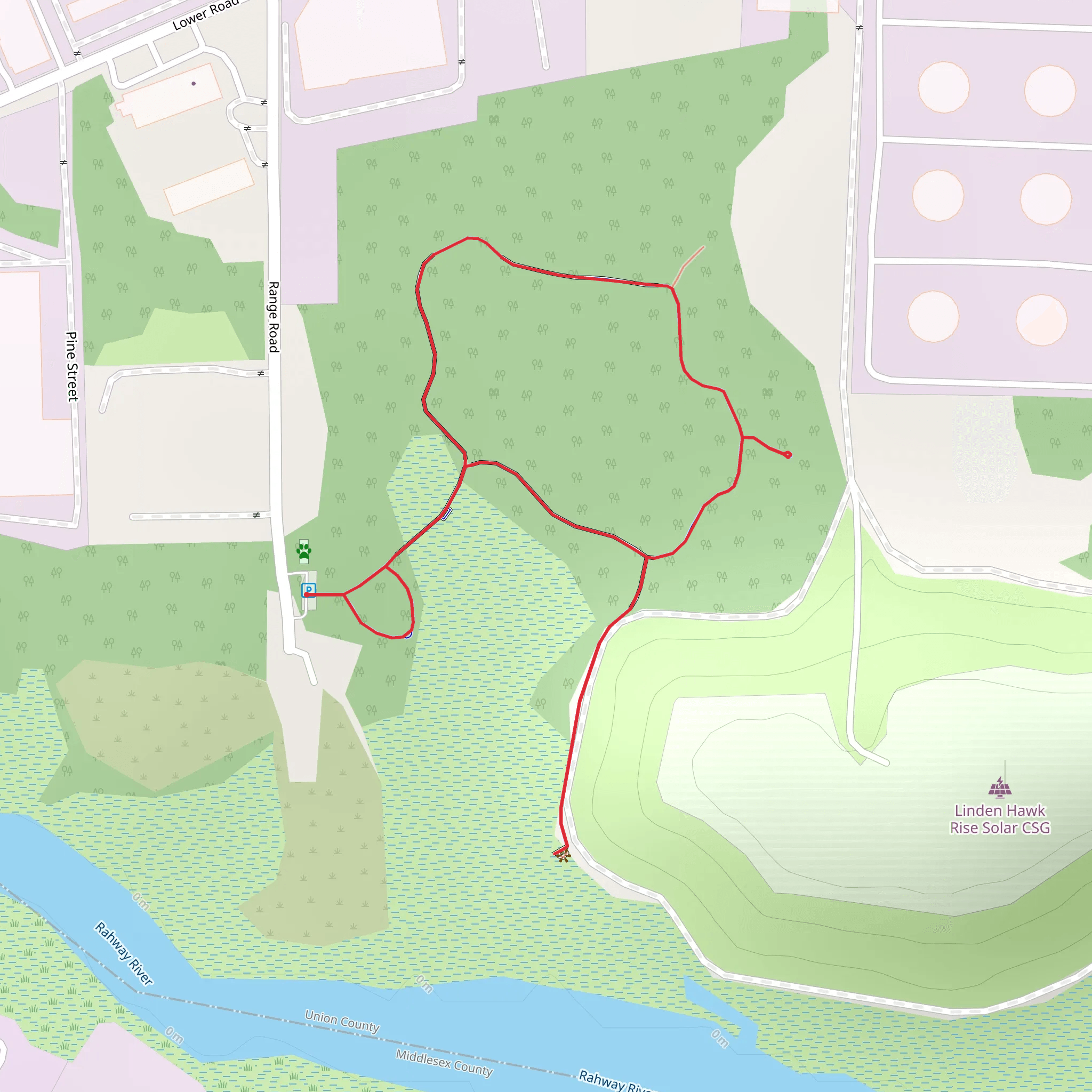 Range Road Loop - East mobile static map
