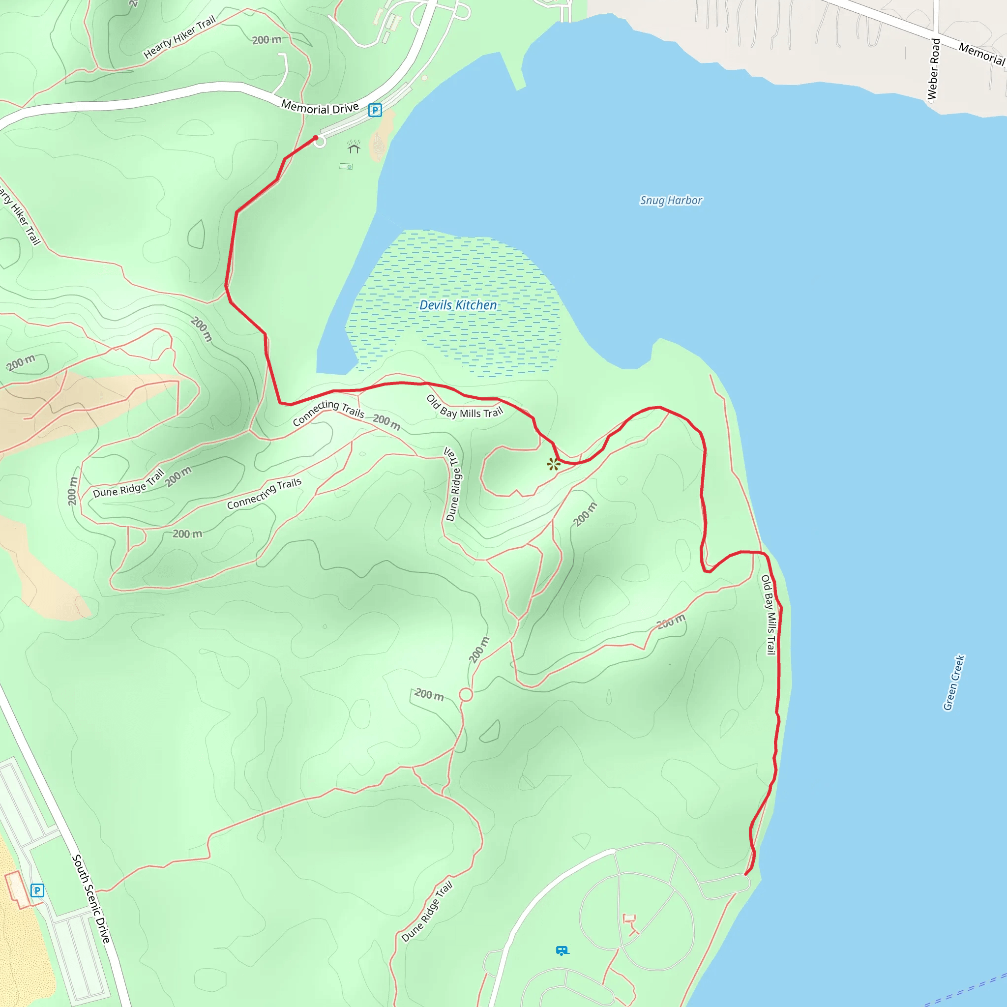 Devil's Kitchen Trail mobile static map