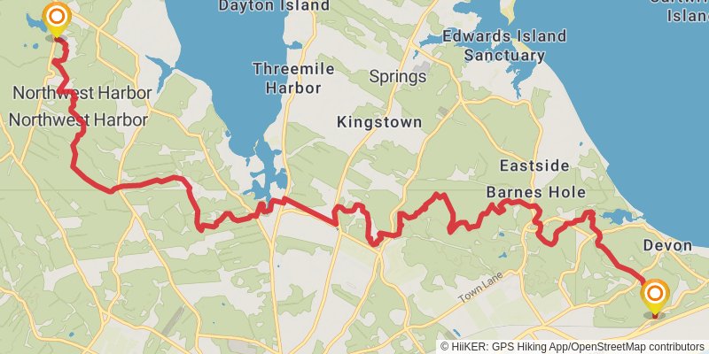 Paumanock Trail stage 3 Map