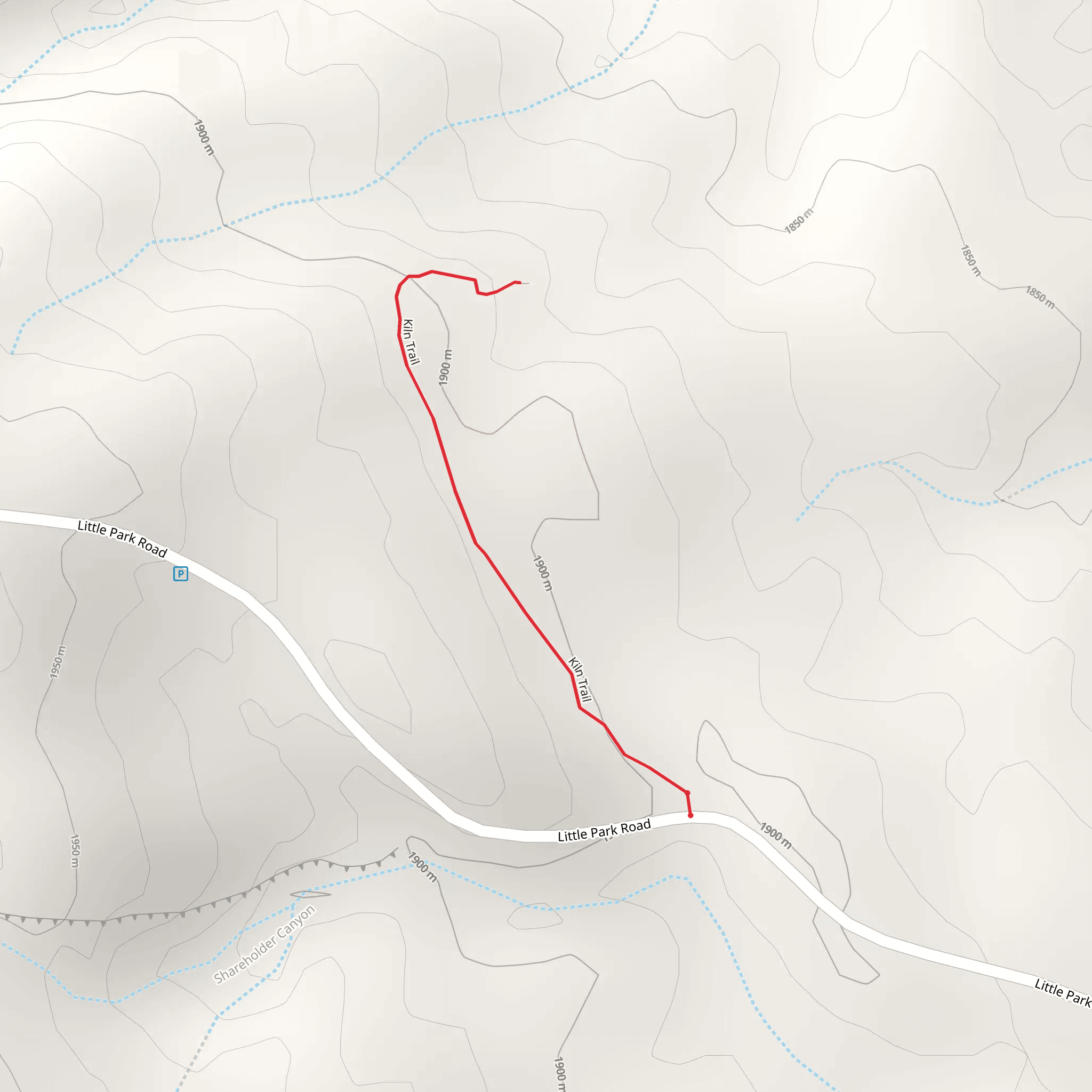 Kiln Trail mobile static map