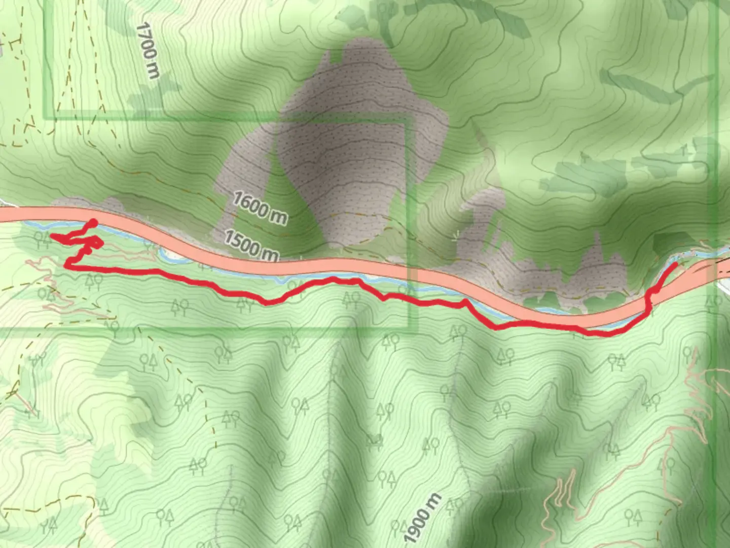 An image depicting the trail Box Elder Creek Walk and its surrounding area.