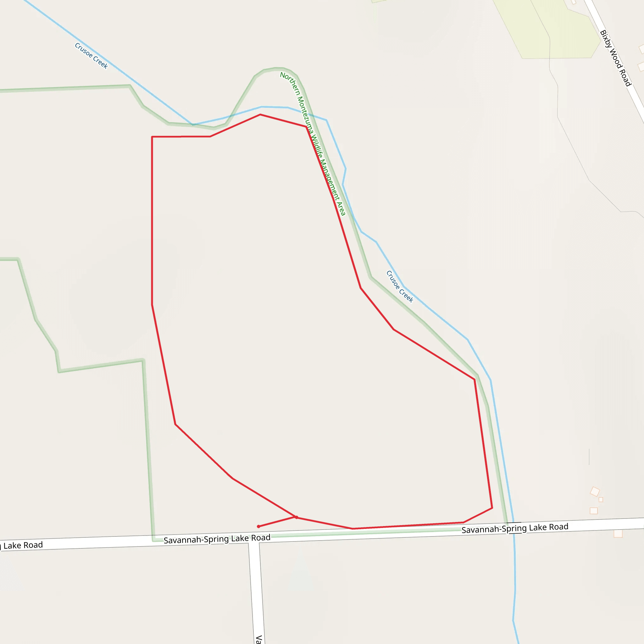 Crusoe Creek Loop mobile static map
