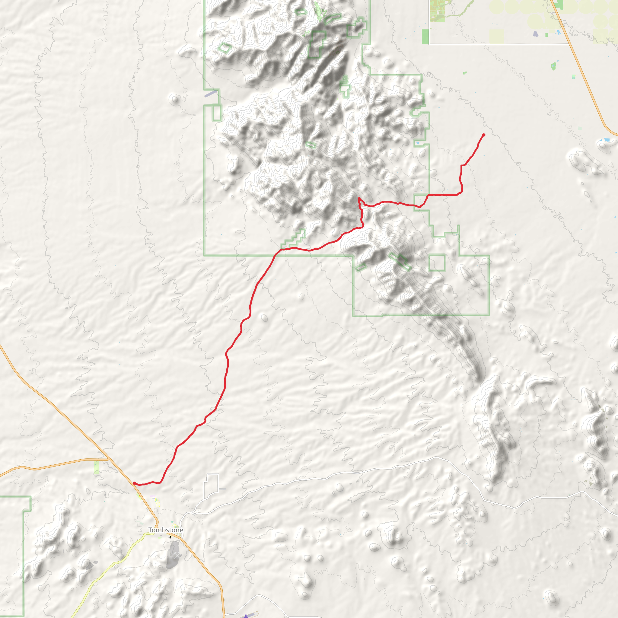 Sycamore Spring via N Middlemarch Road mobile static map