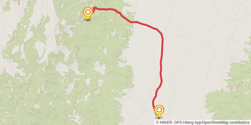 American Discovery Trail North Route stage 332 Map