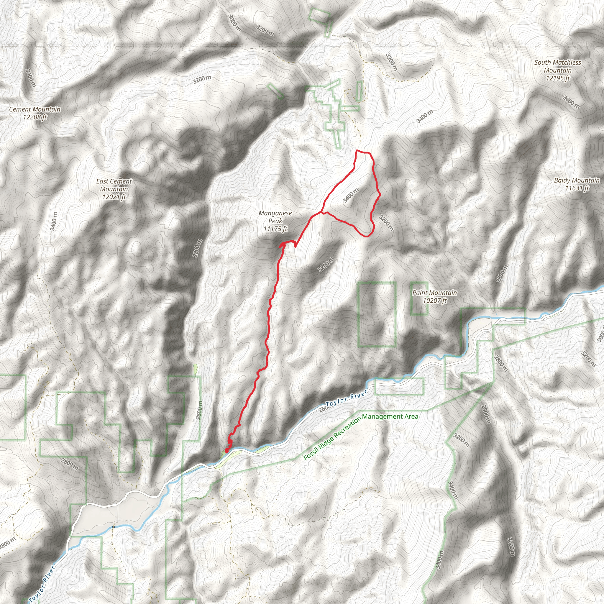 Trail Gulch Loop mobile static map